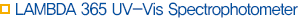 LAMBDA 365 UV-Vis Spectrophotometer